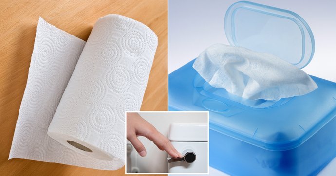 Do you just use toilet paper, wipes or both, and if so do flush it all?