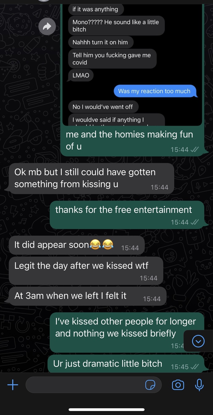 Would you be able to forgive a girl for speaking to you in this way or you’d be turned off (she’s the green)?