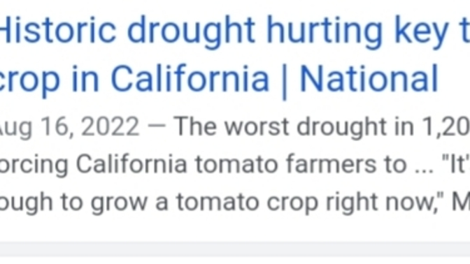 With California having this problem what kinds of problems will it cause ?