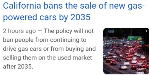 How will Californias eltric vehicles plan effect usa?