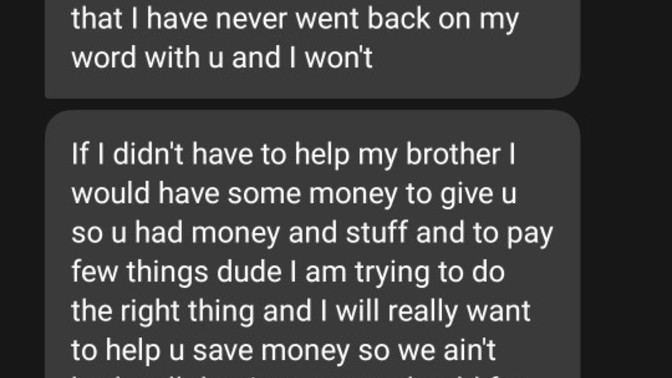 How can I let my housemate know that I need him to stop using my own money for things like weed and also stupid for video games systems & a 75 in. TV?