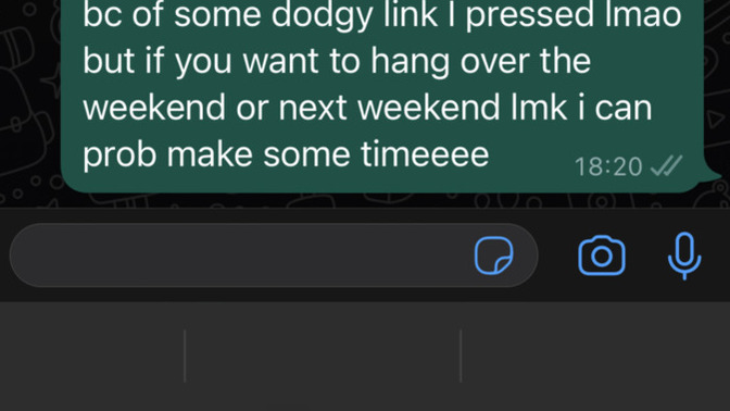 Is there any errors with this message… be honest?