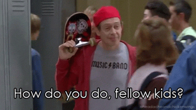 How to not give "How do you do, fellow kids" vibes when talking to 18 and 19 old girls?