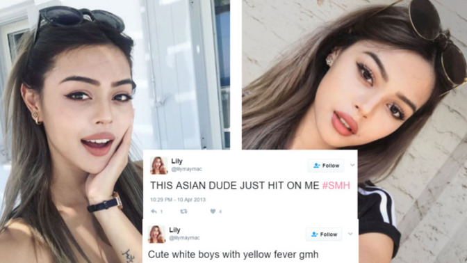 Do Asian woman going for white men in high amounts come about due to white worshiping?