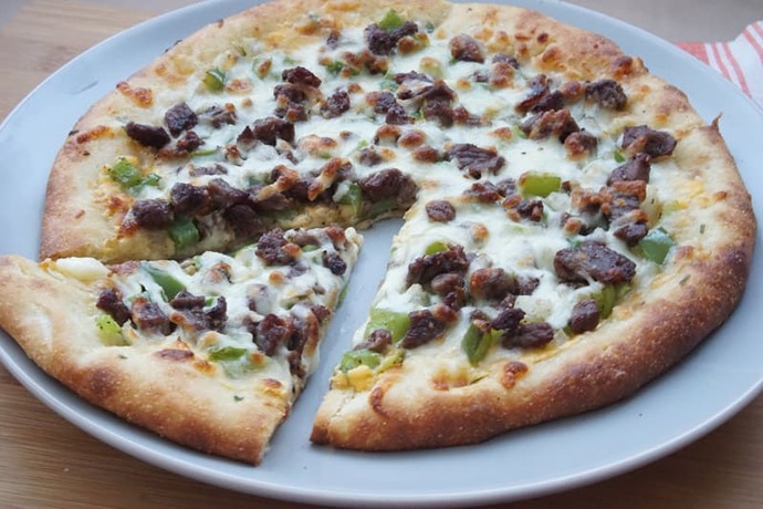 Cheesesteak Pizza (Dominos) $18