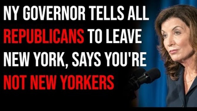 What do you think of NY governor asking republicans to leave the state due to their political affiliation?