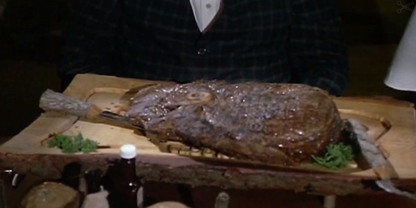 Would you eat a 6 pound steak from the great outdoors?