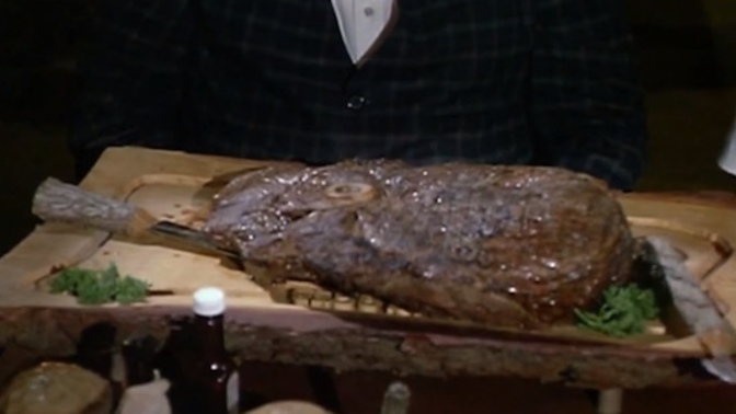 Would you eat a 6 pound steak from the great outdoors?