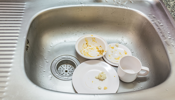 Why can a woman leave dirty dishes in the sink but we guys get yelled at when we do it?
