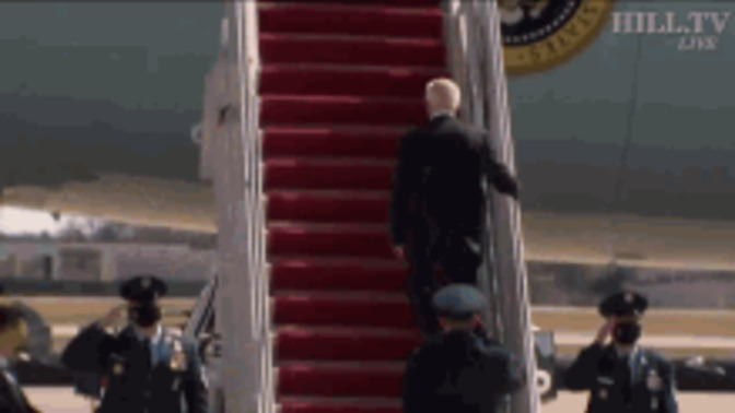 You ever misjudge a step and almost trip over yourself?