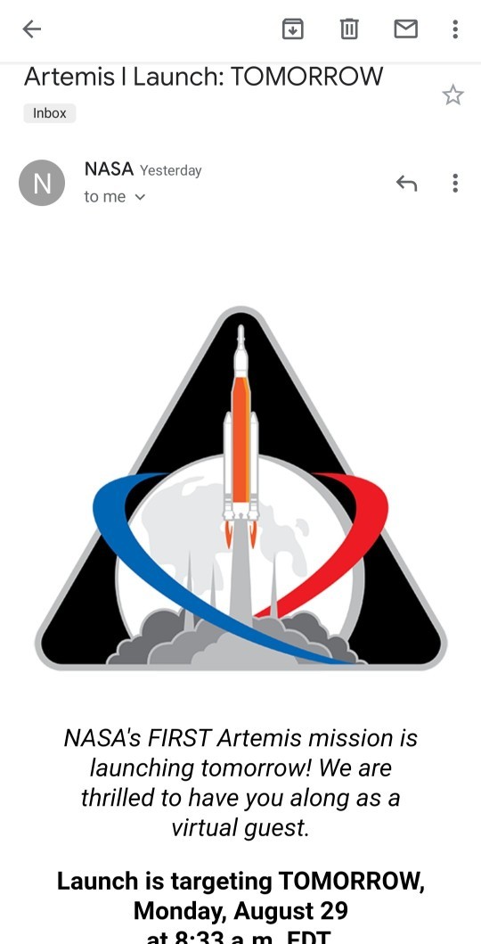 Who is excited to see the rocket to the moon?