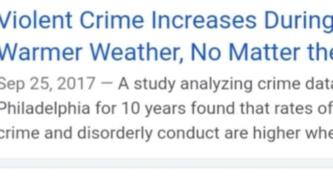 Why do you think this happens in warmer weather also article clip included?
