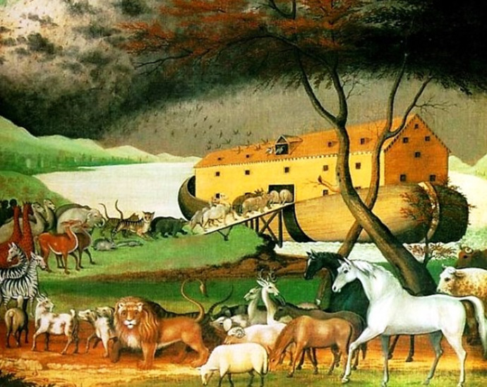 For those of you that believe in Noahs ark story how do you defend your position on how did the animals eat, used the bathroom etc?