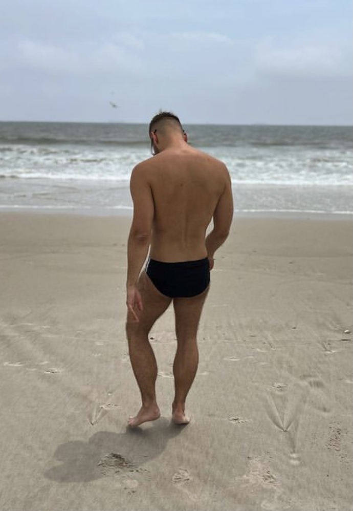 Swim briefs at the beach?