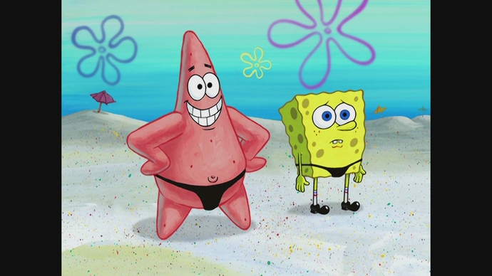 Swim briefs at the beach?