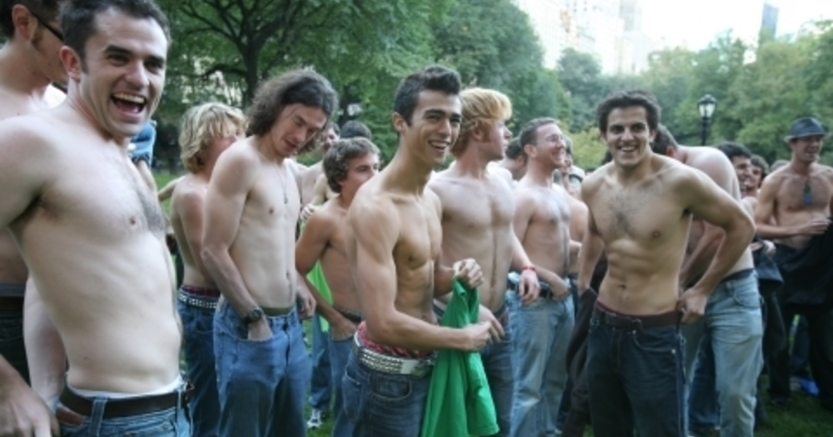 What is it with some guys wanting to take their shirts off in public at