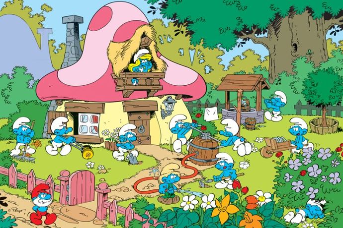 Do smurfs live in an utopian, communist society?