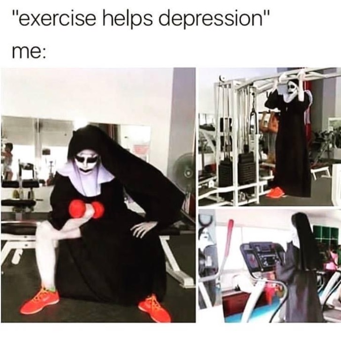 also me 😂 but I’m not depressed just 😡 24/7