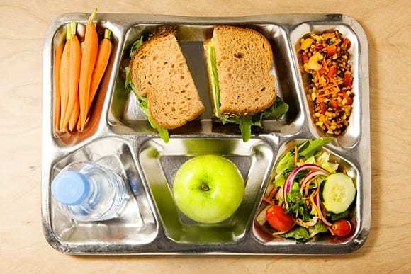 While in school did you eat lunch from school or brought lunch from home?