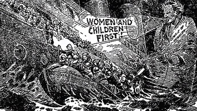 Do you believe in the tradition of women and children first when it comes to an emergency to rescue and survival?