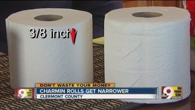 Have you noticed your toilet paper is narrower?