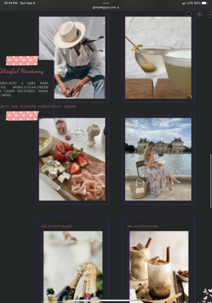 What are your thoughts on tumblrs or IGs promoting their glamorous life?