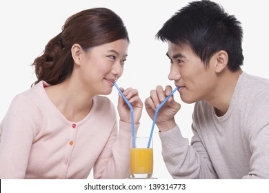 Is it inappropriate for your girlfriend to share a her drink with a guy friend?