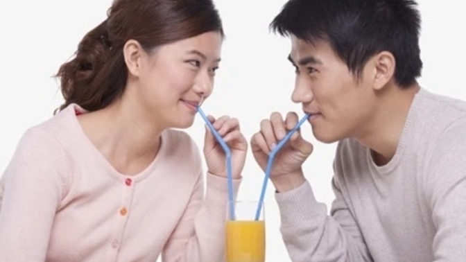 Is it inappropriate for your girlfriend to share a her drink with a guy friend?