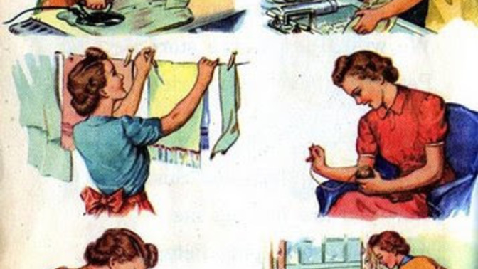 Are you in favor of women/wives belong in the kitchen and household cooking and cleaning and overall just doing household duties, why, why not?