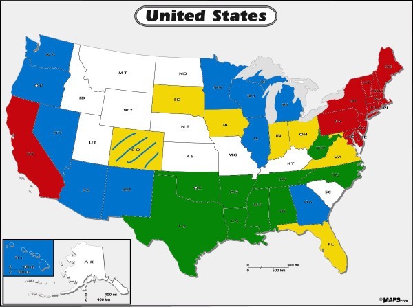 Are people in Red (Republican) states treated better than citizens living in Blue States (Democrats)?