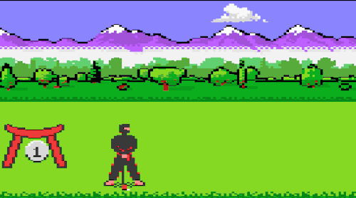 How would you react if you saw a Ninja playing golf? AND beat people up on the way to their next hole?