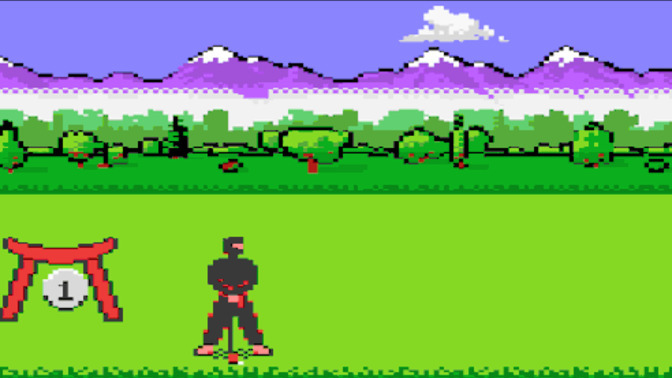 How would you react if you saw a Ninja playing golf? AND beat people up on the way to their next hole?