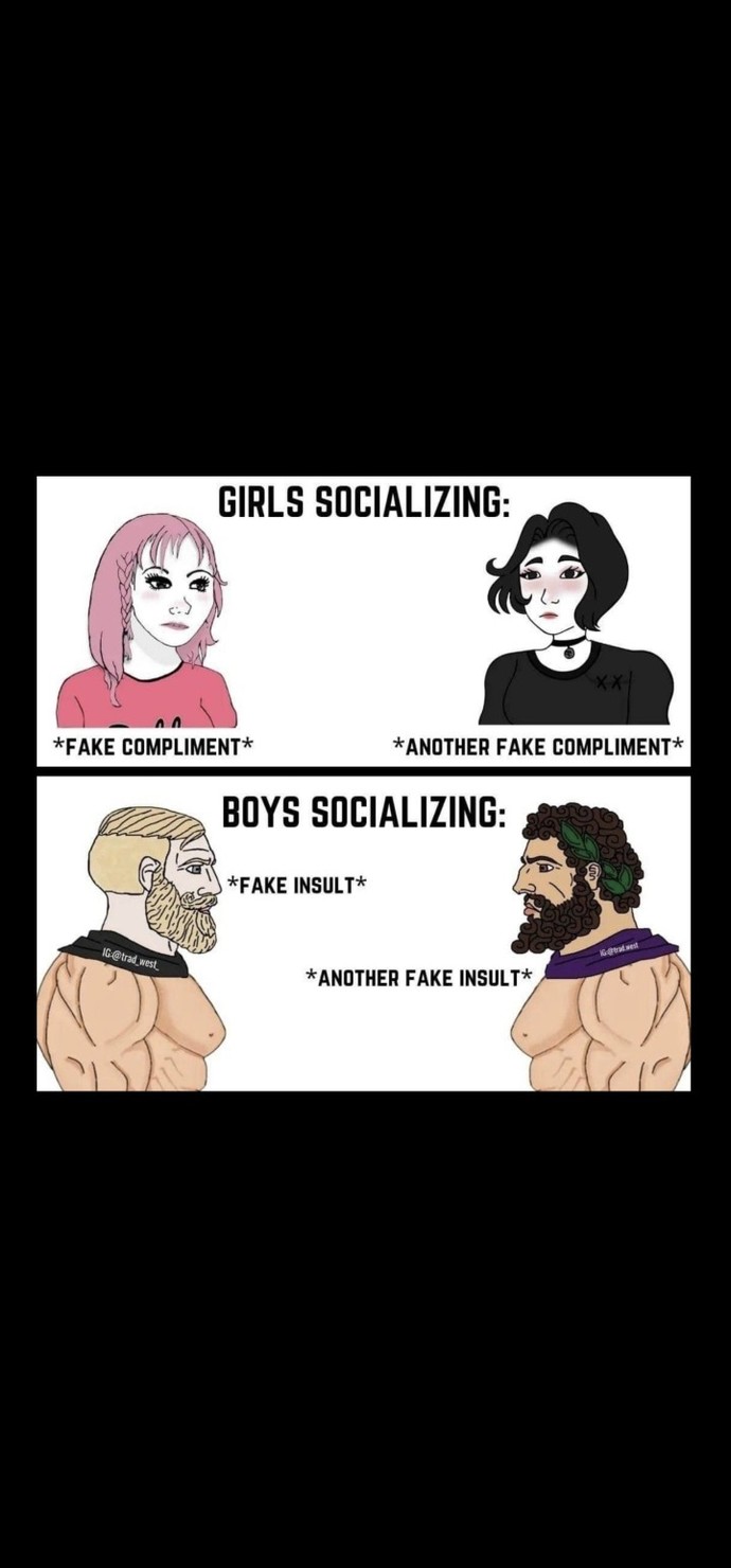 Why are women so fake with one another? Also, do you think it does women more harm than good when society lies & coddles them?