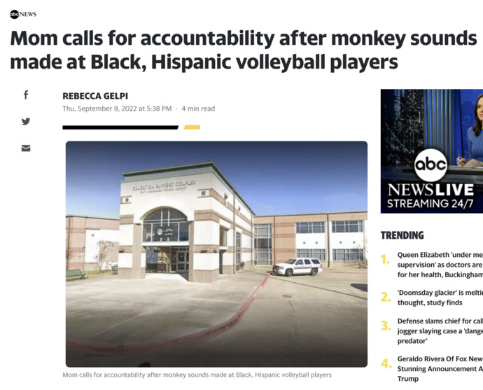 Hows this racist? It was just monkey sounds, right?