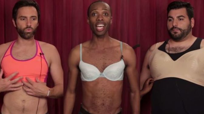 Should men put ice packs or bags of ice in their bra to keep their nipples from poking though the shirt?