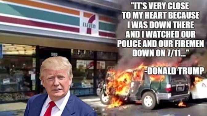 On the darkest days in American History - the person who you voted for and still support - gloated he had the tallest tower - you still support him?