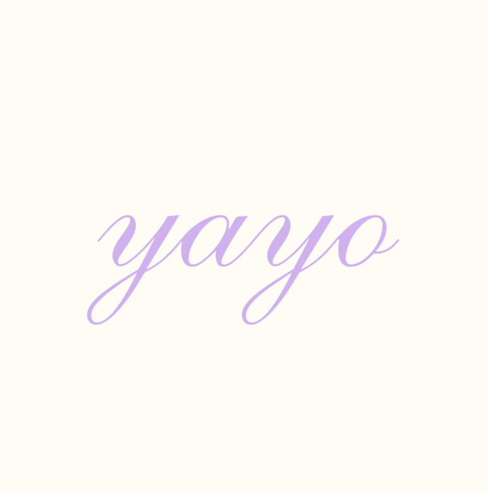 I would also get "Yayo" on my other hip, in the same purple.