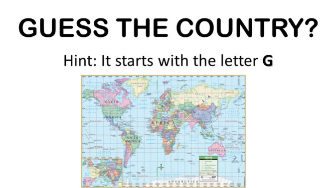 Guess the Country - starts with "G"?