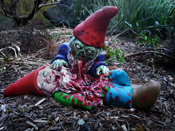 Flesh eating zombie gnomes attack what do you do?