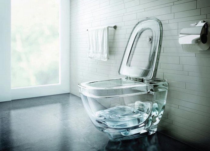 New Purge Laws: All toilets have no walls and are glass. How long will relations last?