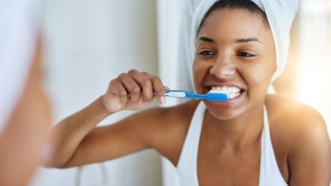 How many times do you brush your teeth per day?