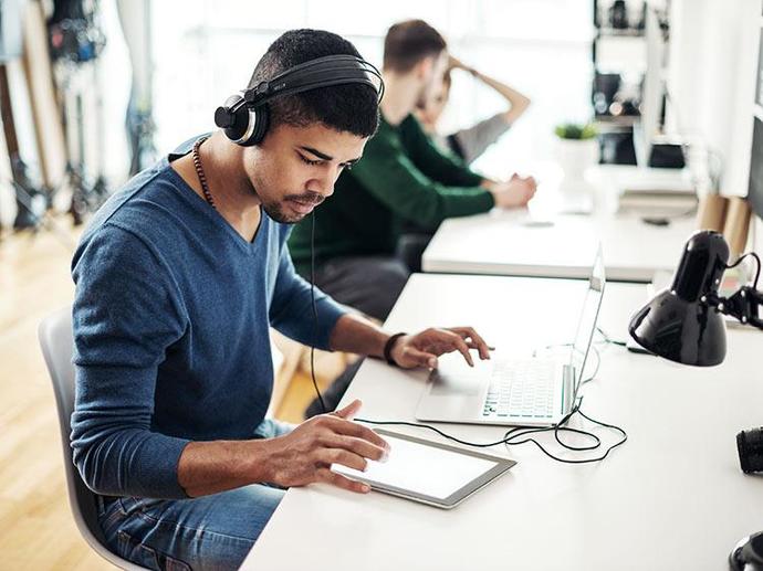 Do you prefer to listen to music or podcasts when at work?