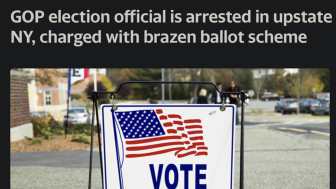 My god…Another Voter Fraudster…on the Right?