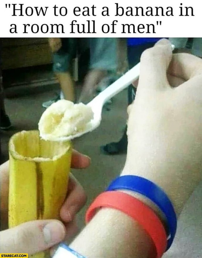 What do you think when you see a woman eating a banana?
