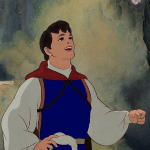 Did you feel the prince in the animated Snow White movie got a lot of screen time and spent the movie stalking her?
