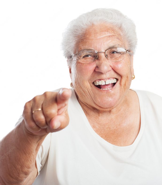 What would you do if an old lady pointed at you and said “very skinny, very scrawny guy” ?