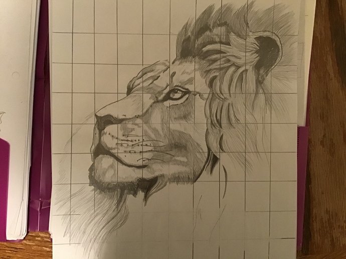 Finally, ever since May of this year…. I finished the T-Rex portrait?