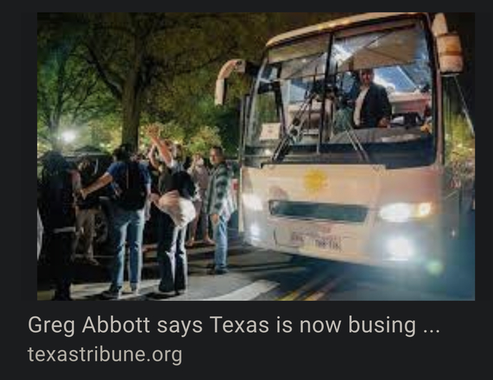 Thoughts on Bus load of Migrants?