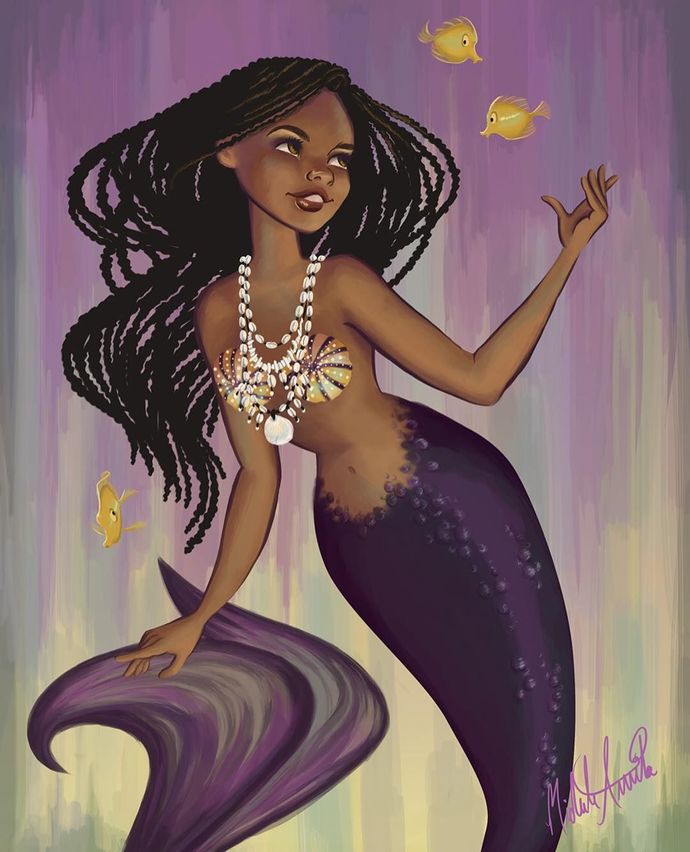 "Ciara of the Sea," the original story of a black mermaid in 2023.