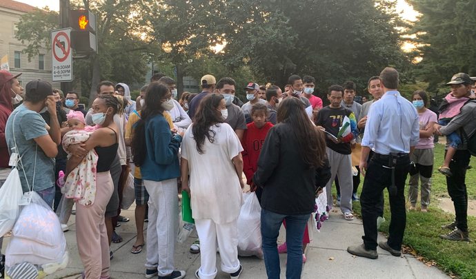 Is it right for the Republican governors to bus illegal immigrants up to north eastern states?